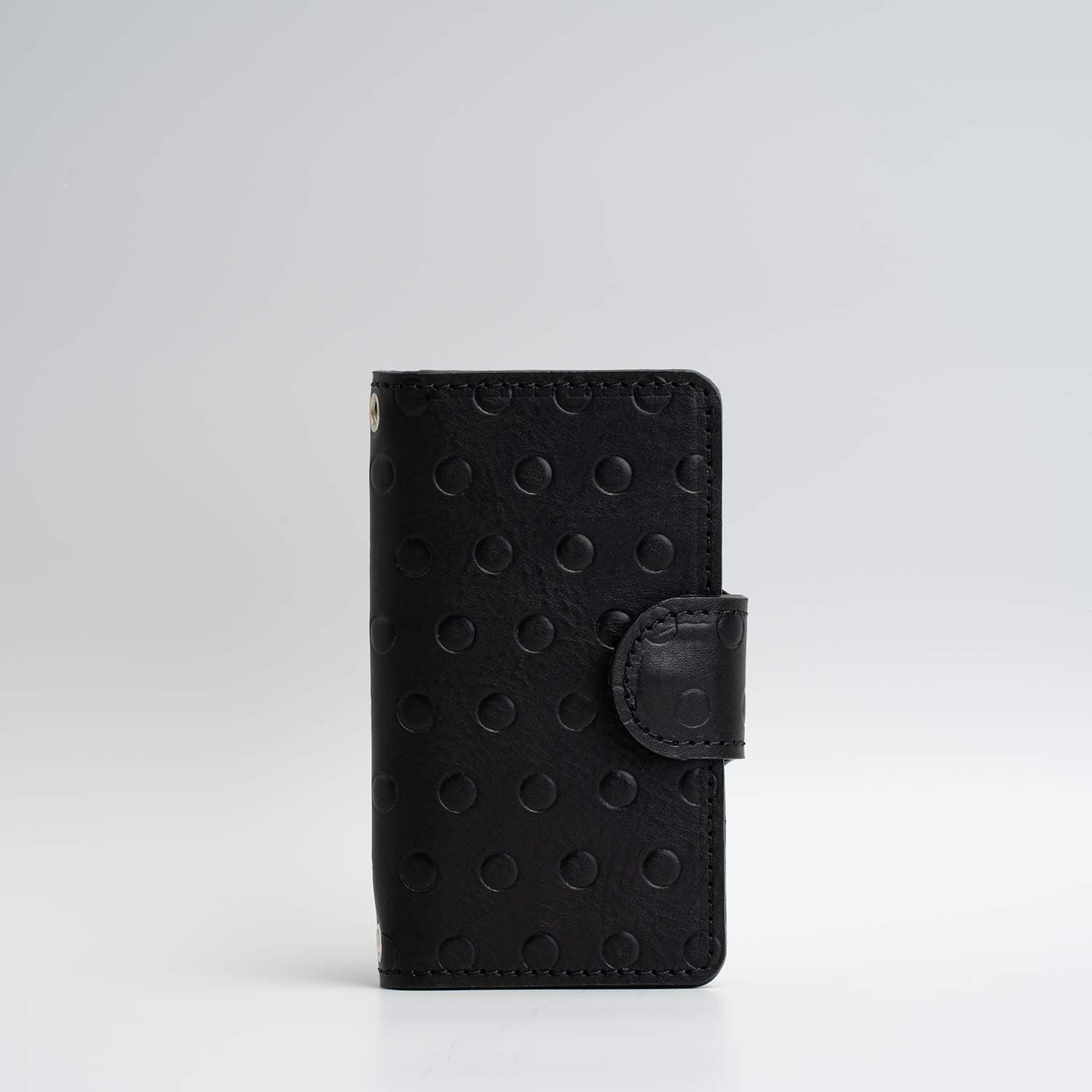 Leather crossbody case for iPhone 11 - Polka