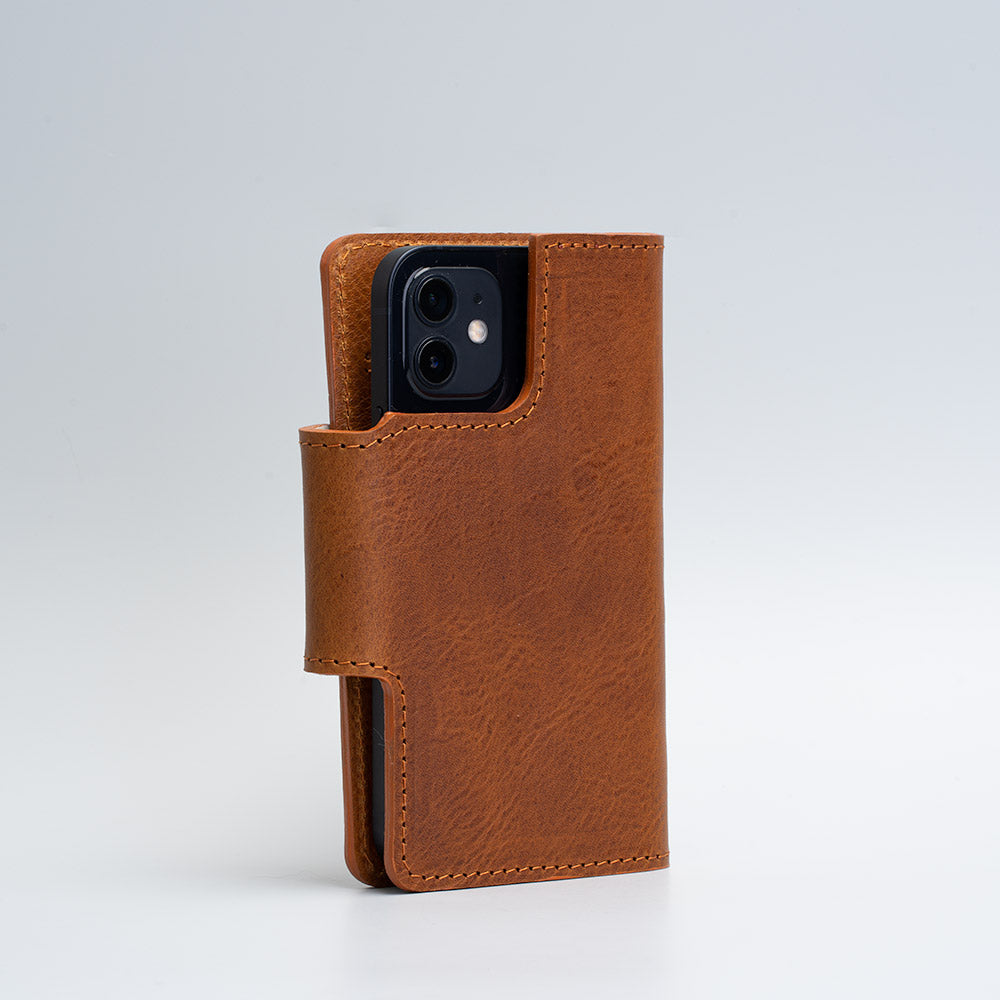 Leather folio wallet with Magsafe 1.0 - SALE